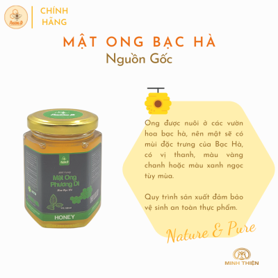 Mật ong hoa bạc hà 180ml