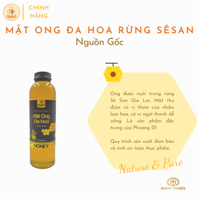 Mật ong đa hoa rừng sê san 500ml