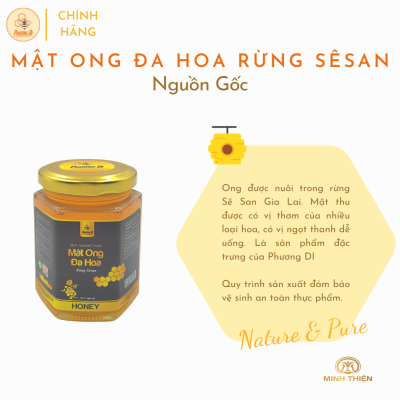 Mật ong đa hoa rừng sê san 180ml