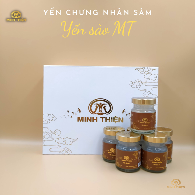 Yến chưng nhân sâm hộp 6 hủ