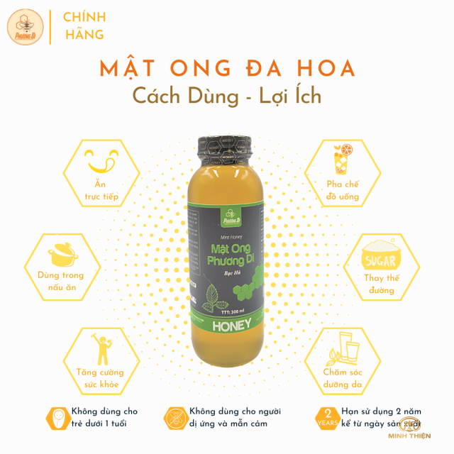 Mật ong hoa bạc hà 300ml