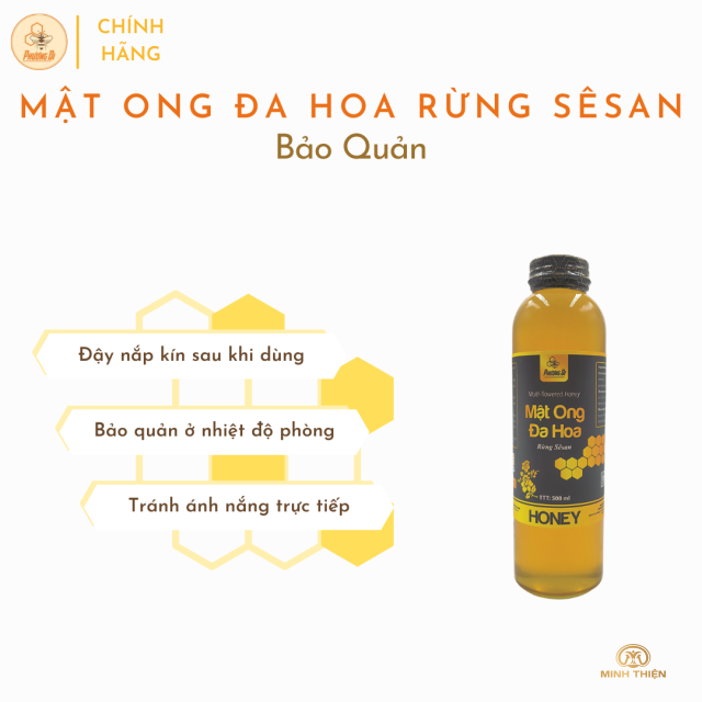 Mật ong đa hoa rừng sê san 500ml