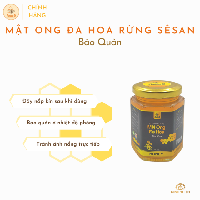 Mật ong đa hoa rừng sê san 180ml