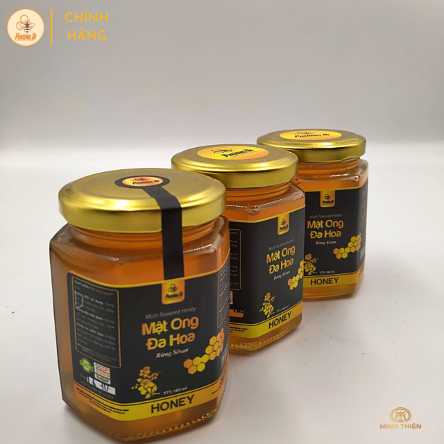 Mật ong đa hoa rừng sê san 180ml