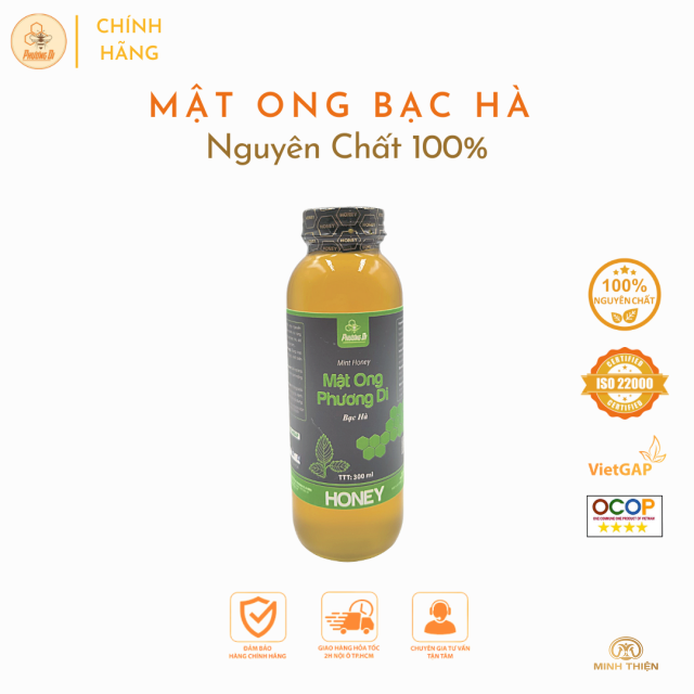 Mật ong hoa bạc hà 300ml