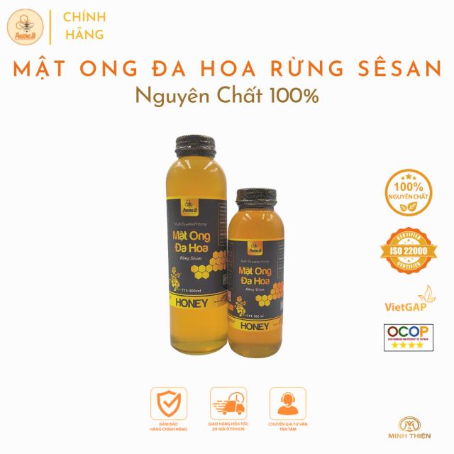 Mật ong đa hoa rừng sê san 500ml