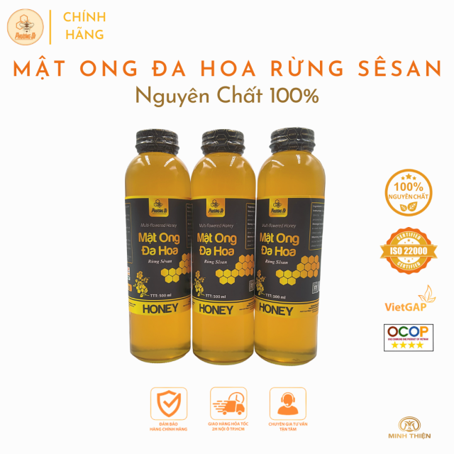 Mật ong đa hoa rừng sê san 500ml